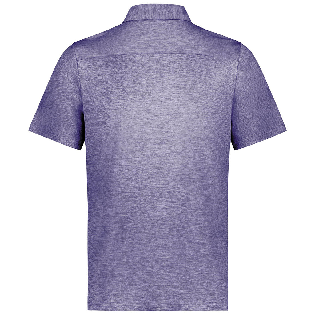 Holloway Men's Purple Heather Electrify Coolcore Polo