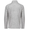 Holloway Men's Athletic Heather Grey Electrify Coolcore 1/2 Zip Pullover