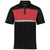 Holloway Men's Black/Scarlet Prism Bold Polo