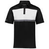 Holloway Men's Black/White Prism Bold Polo