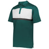 Holloway Men's Dark Green/White Prism Bold Polo