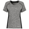 Holloway Women's Black Heather Electrify Coolcore Tee