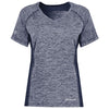 Holloway Women's Navy Heather Electrify Coolcore Tee