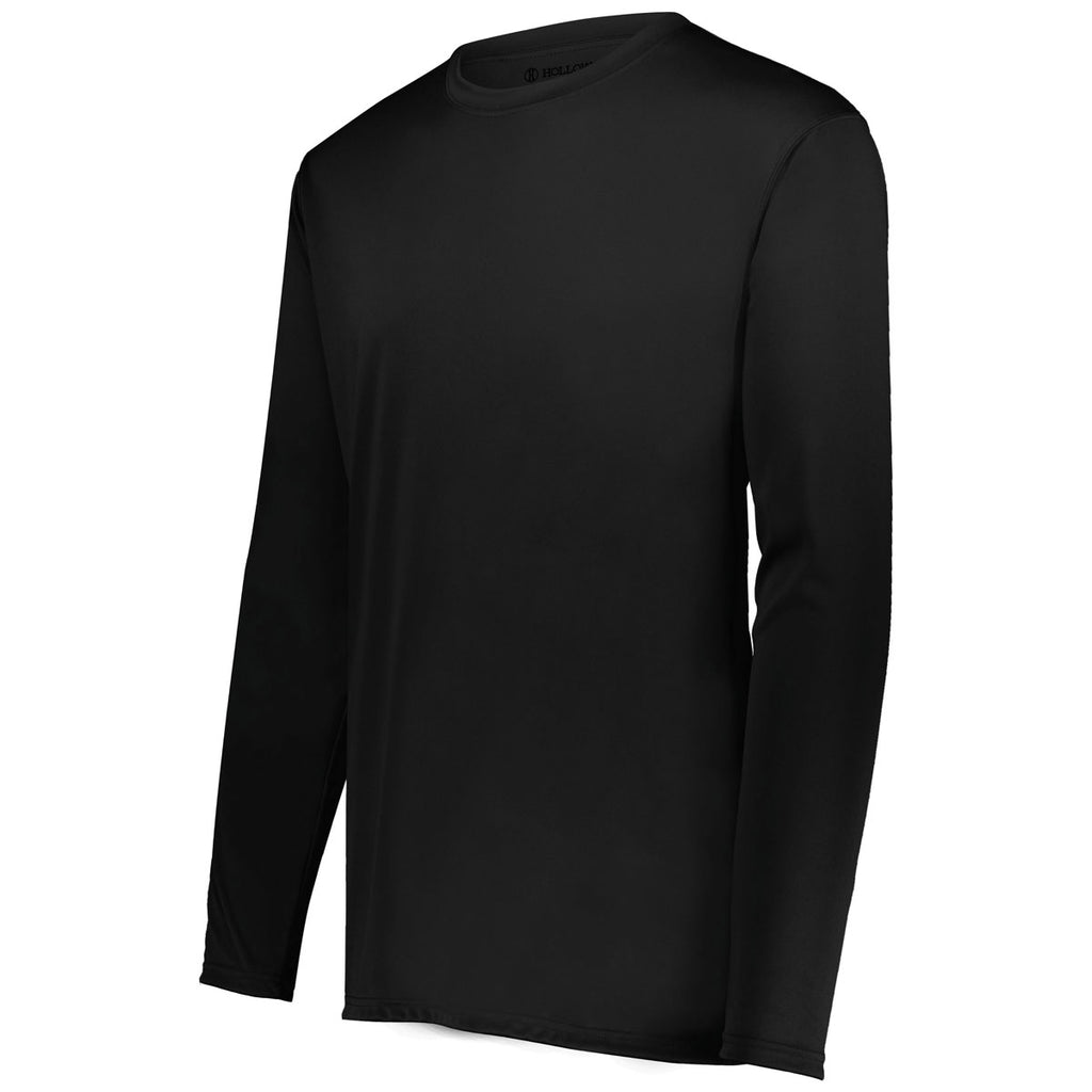 Holloway Men's Black Momentum Long Sleeve Tee