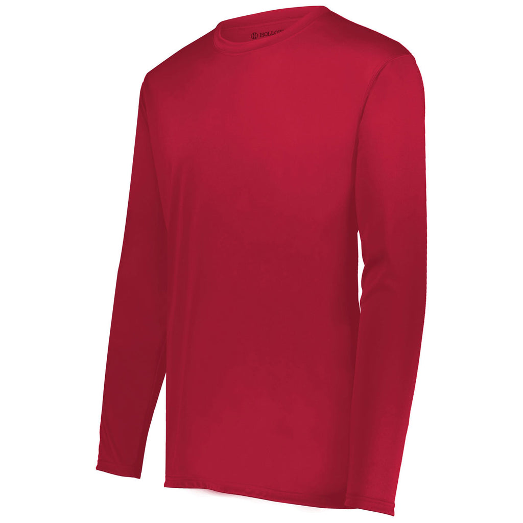 Holloway Men's Scarlet Momentum Long Sleeve Tee