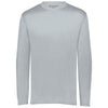 Holloway Men's Silver Momentum Long Sleeve Tee