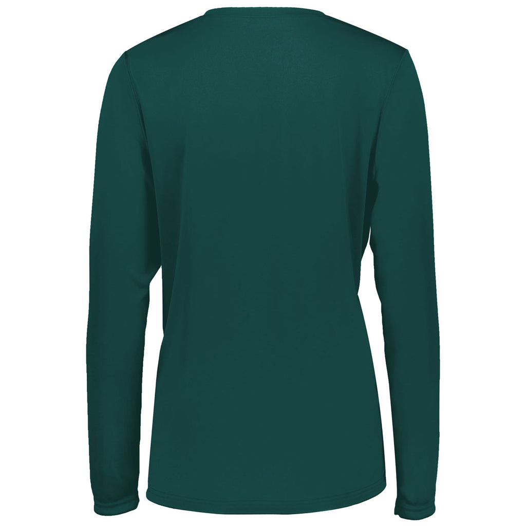 Holloway Women's Dark Green Momentum Long Sleeve Tee