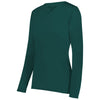 Holloway Women's Dark Green Momentum Long Sleeve Tee