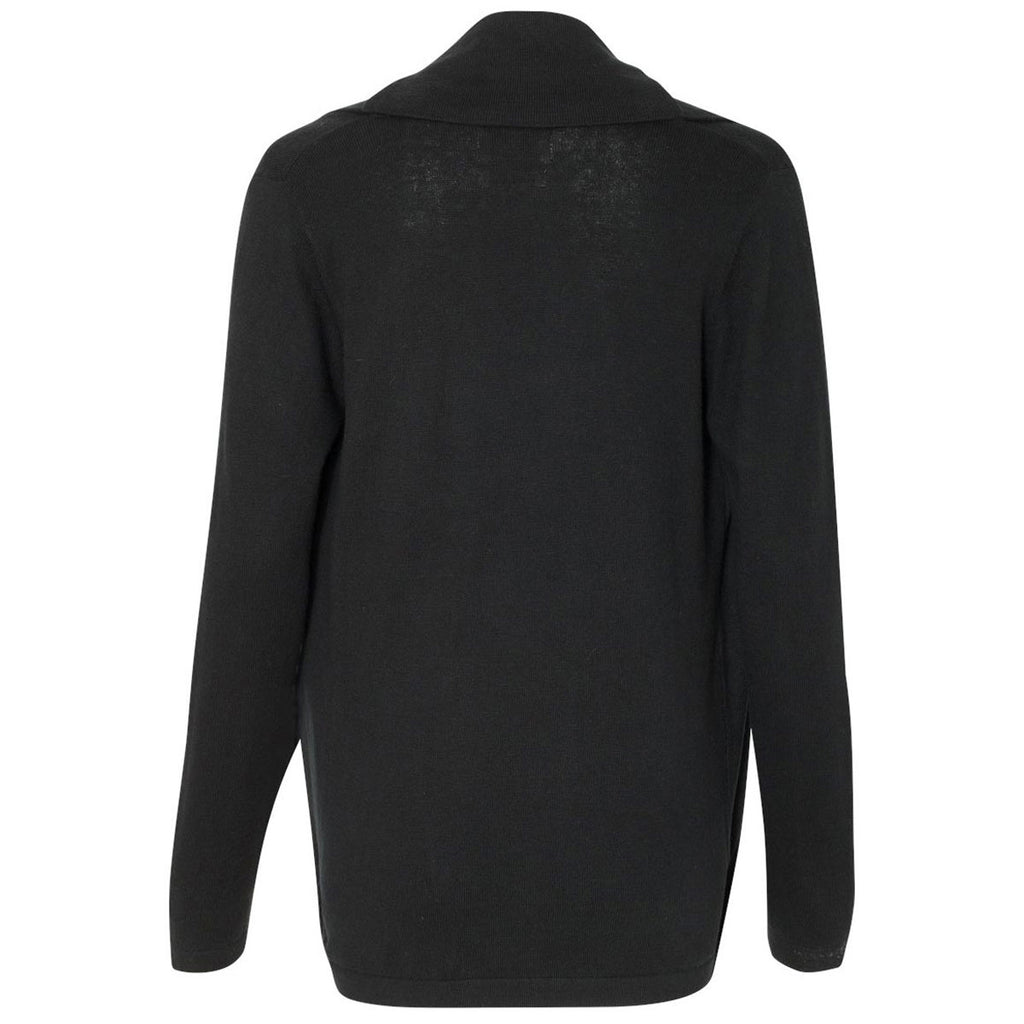 Weatherproof Women's Black Cotton Cashmere Cardigan