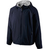 Holloway Men's Navy/Navy Full Zip Hooded Homefield Jacket