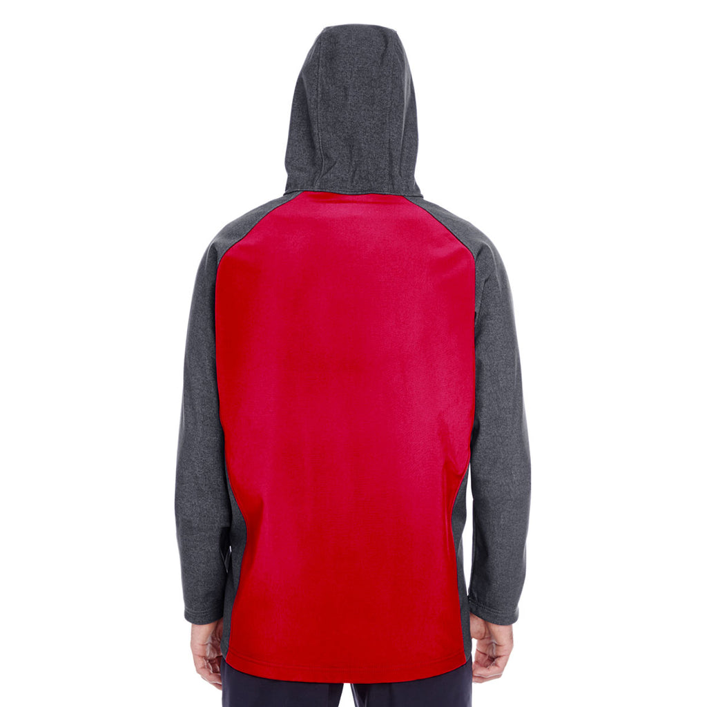 Holloway Men's Carbon Print/Scarlet Raider Soft Shell Jacket