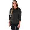 Charles River Women's Black Comfort-Core Long-Sleeve Crew