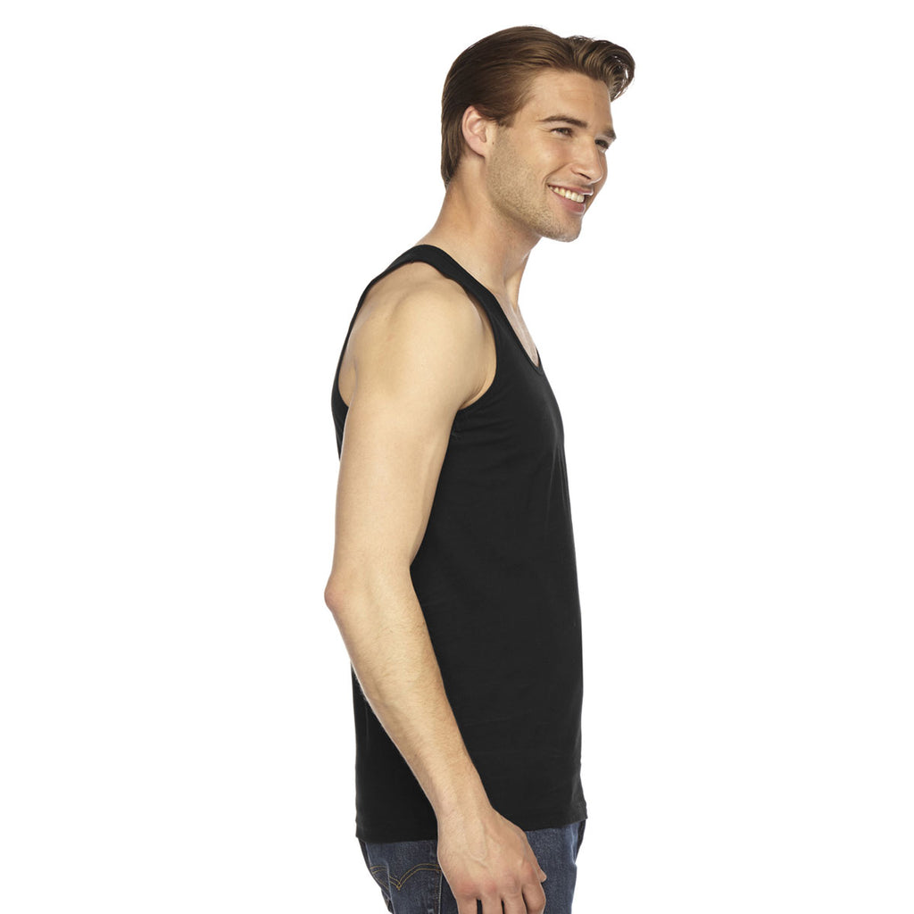 American Apparel Unisex Black Fine Jersey Tank