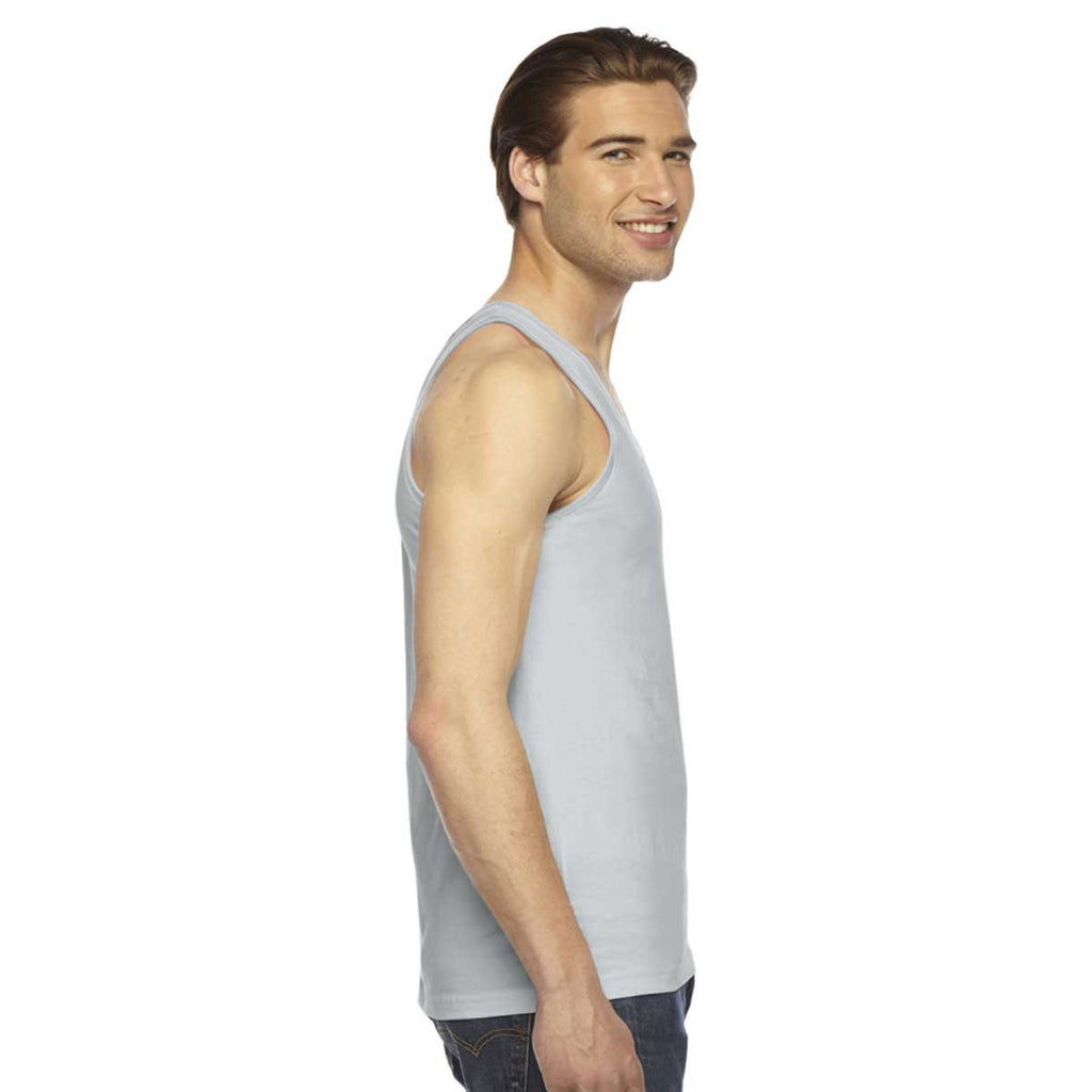 American Apparel Unisex New Silver Fine Jersey Tank