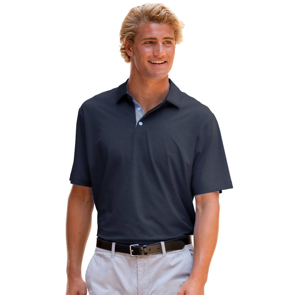 Vantage Men's Navy Pro Signature Polo