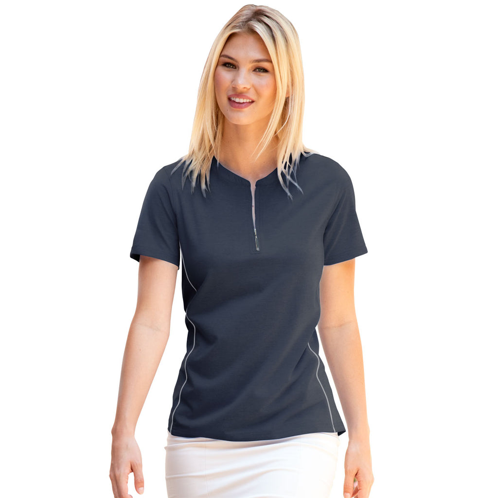 Vantage Women's Navy Pro Signature Polo