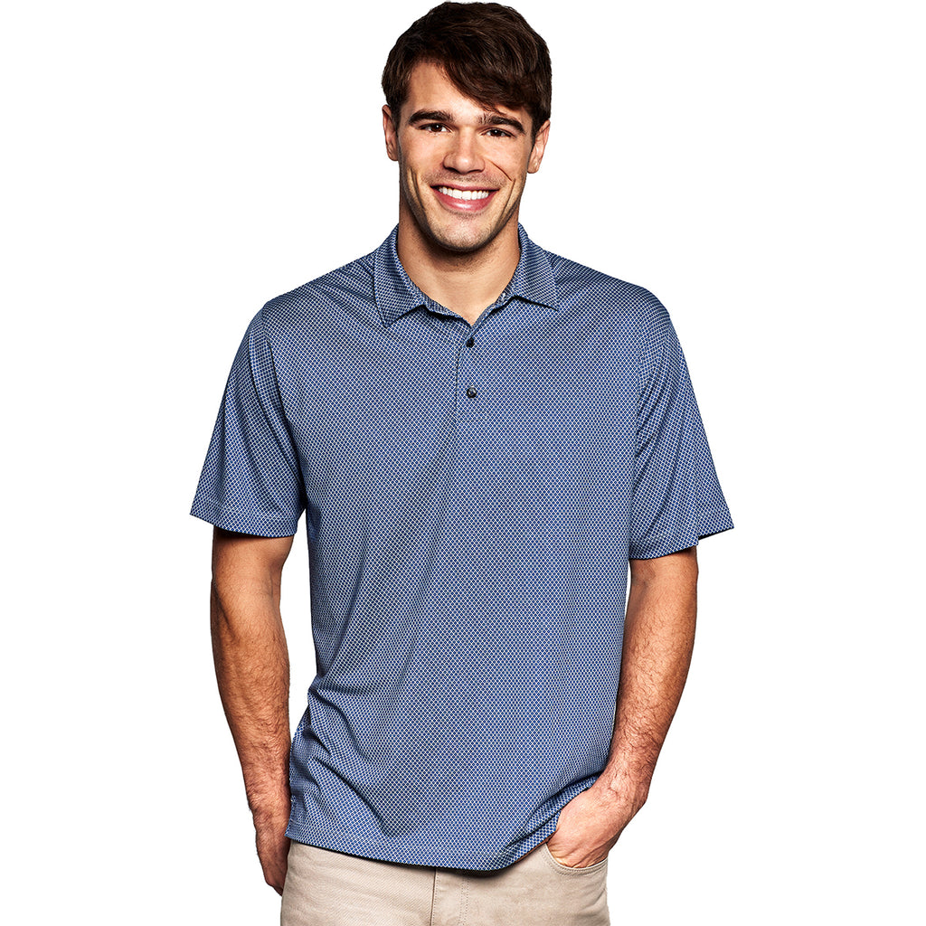 Vansport Men's Navy/Grey Pro Eagle Polo