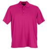 Vansport Men's Berry Pink Omega Solid Mesh Tech Polo