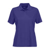 Vansport Women's Purple Omega Solid Mesh Tech Polo