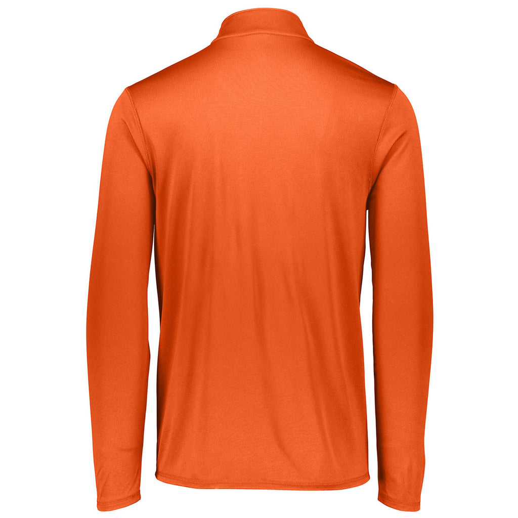 Augusta Sportswear Men's Orange Attain Quarter-Zip Pullover