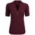 Vansport Women's Deep Maroon Strata Textured Henley