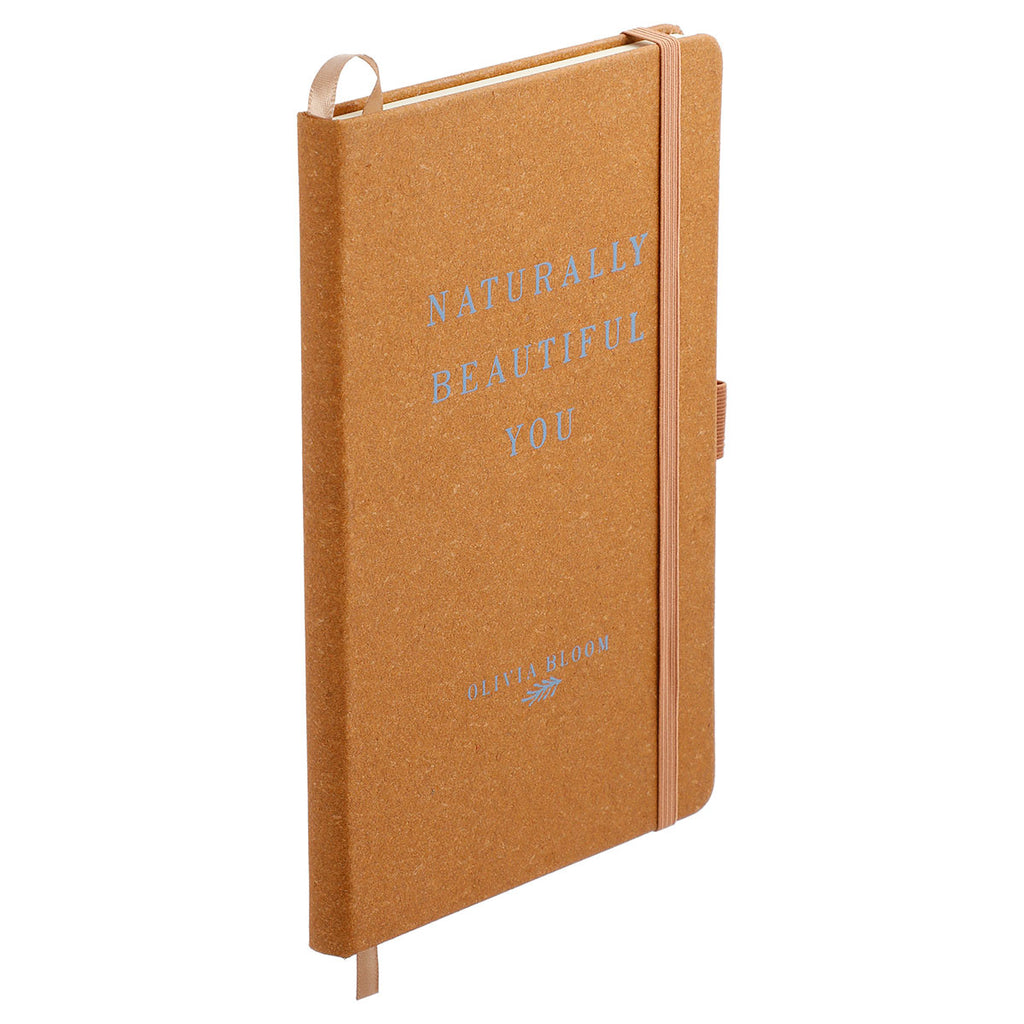 JournalBooks Natural 5.5" x 8.5" Recycled Leather Bound Notebook