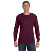 Jerzees Men's Maroon 5.6 Oz Dri-Power Active Long-Sleeve T-Shirt