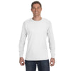 Jerzees Men's White 5.6 Oz Dri-Power Active Long-Sleeve T-Shirt