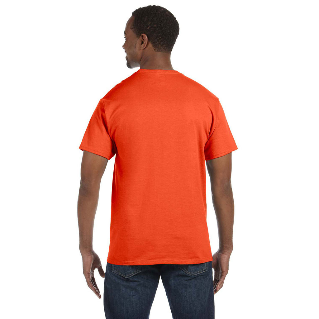 Jerzees Men's Burnt Orange 5.6 Oz Dri-Power Active T-Shirt