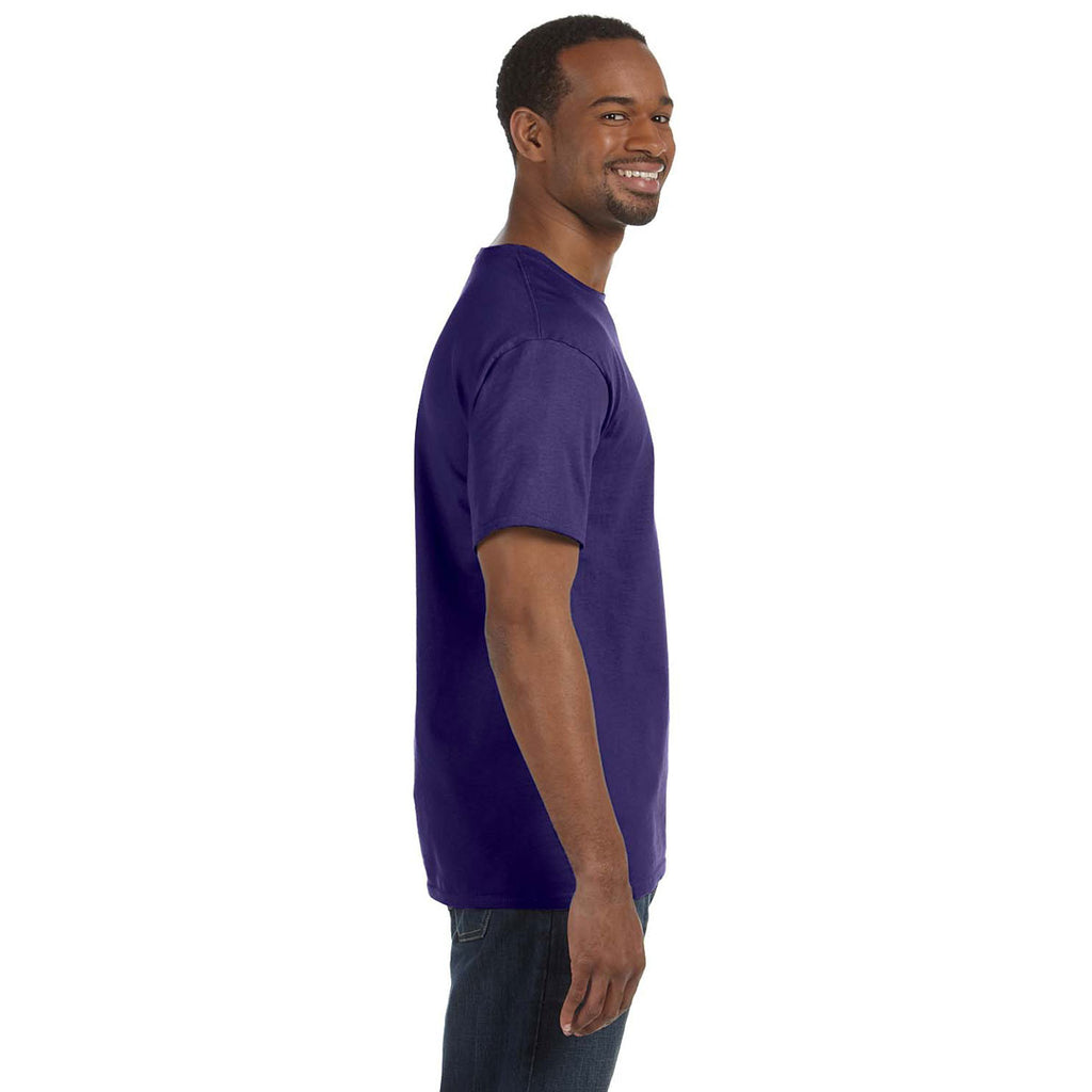 Jerzees Men's Deep Purple 5.6 Oz Dri-Power Active T-Shirt