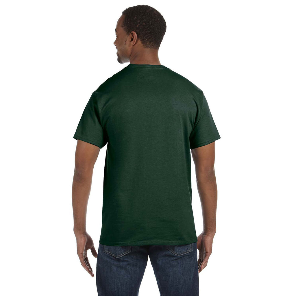 Jerzees Men's Forest Green 5.6 Oz Dri-Power Active T-Shirt