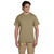 Jerzees Men's Khaki 5.6 Oz Dri-Power Active Pocket T-Shirt