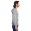 Threadfast Apparel Unisex Grey Triblend Full-Zip Light Hoodie