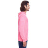 Threadfast Unisex Neon Pink Triblend Full-Zip Light Hoodie