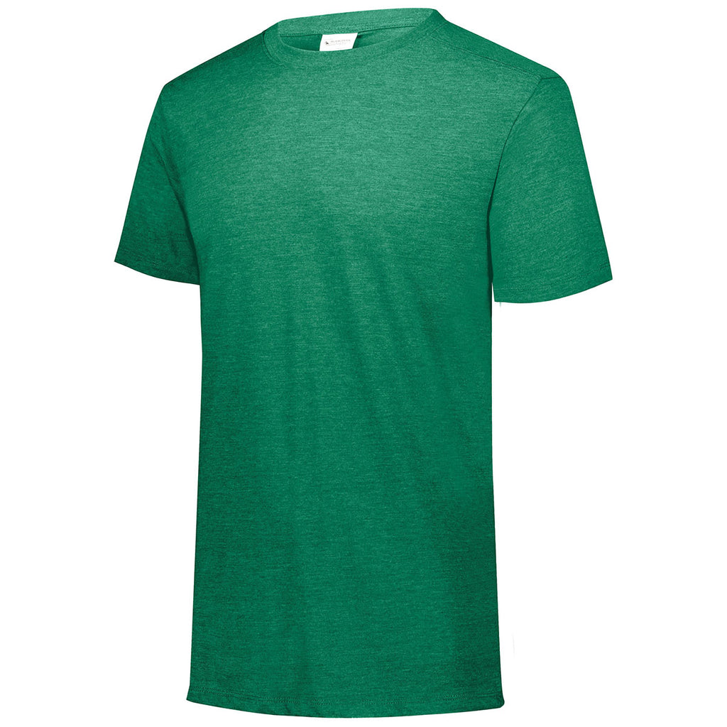 Augusta Sportswear Men's Kelly Heather Tri-Blend Tee