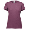 Augusta Sportswear Women's Dusty Rose Heather Tri-Blend Tee