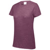 Augusta Sportswear Women's Maroon Heather Tri-Blend Tee