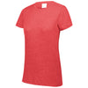 Augusta Sportswear Women's Red Heather Tri-Blend Tee