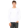 Bella + Canvas Men's White Jersey Long-Sleeve Henley