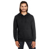 Threadfast Apparel Unisex Black Solid Triblend French Terry Hoodie