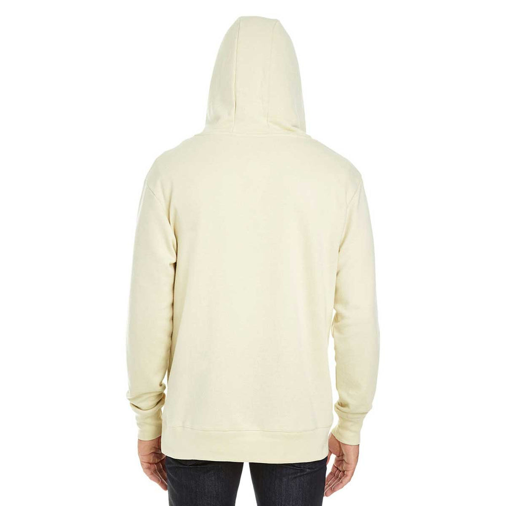 Threadfast Unisex Cream Triblend French Terry Hoodie