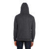 Threadfast Apparel Unisex Black Heather Triblend French Terry Full-Zip