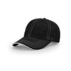 Richardson Women's Black/White Washed Sandwich Visor Cap