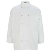 Edwards Men's White 10 Button Long Sleeve Chef Coat