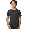 Next Level Boy's Charcoal CVC Crew Tee