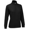 Vansport Women's Black Mesh 1/4-Zip Tech Pullover