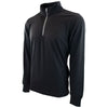 Vantage Men's Black Grid Quarter Zip Pullover