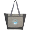 Leed's Graphite Reclaim Two-Tone Recycled Zippered Tote