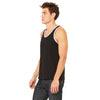 Bella + Canvas Unisex Black/Athletic Heather Jersey Tank