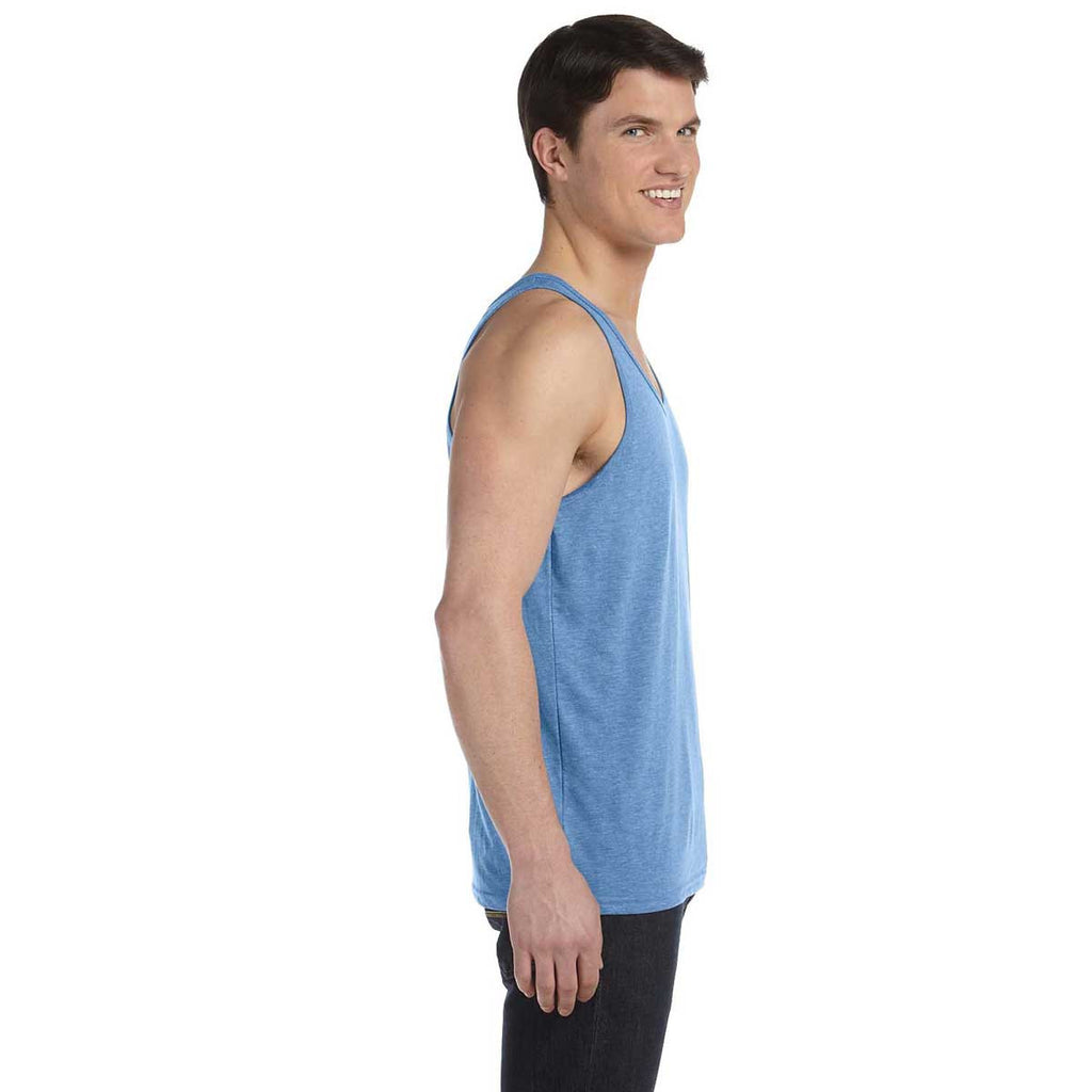 Bella + Canvas Unisex Blue Triblend Jersey Tank